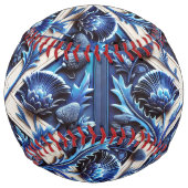 スコティッシュティスル付ソフトボールデザイン ソフトボール (正面)