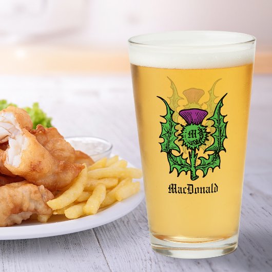 スコティッシュティスル名前をカスタムする タンブラーグラス