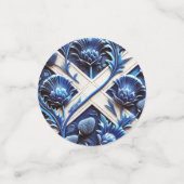 スコティッシュティスル紙吹雪付きテーブルデザイン コンフェッティ (スモール正面)