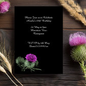 スコティッシュティスル誕生日 招待状