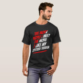 スコティッシュテリアおもしろい犬 Tシャツ (正面フル)