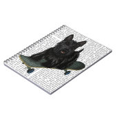 スコティッシュテリアとスケートボード ノートブック (左側)