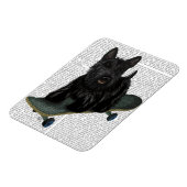 スコティッシュテリアとスケートボード マグネット (左側)