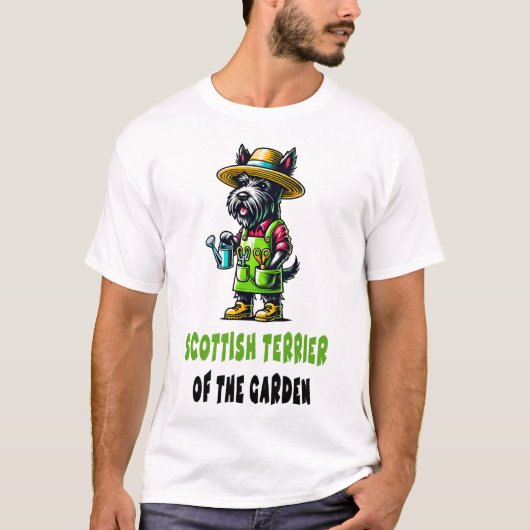 スコティッシュテリアのガーデナー Tシャツ (正面)