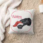 スコティッシュテリアのクリスマスピロー クッション (ブランケット)