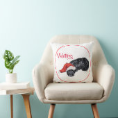 スコティッシュテリアのクリスマスピロー クッション (椅子)