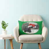 スコティッシュテリアのクリスマスピロー ランバークッション (椅子)