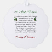 スコティッシュテリアのクリスマスプレゼント オーナメントカード (裏面)