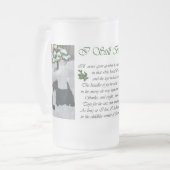 スコティッシュテリアのクリスマスプレゼント フロストグラスビールジョッキ (正面左)