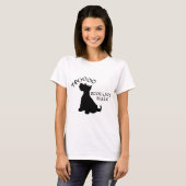 スコティッシュテリアのシルエット Tシャツ (正面フル)
