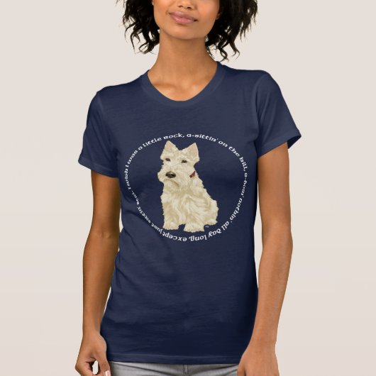 スコティッシュテリアのディッティ Tシャツ (正面)