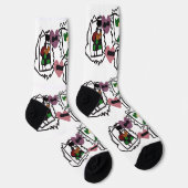 スコティッシュテリアのハートと緑 ソックス (右)