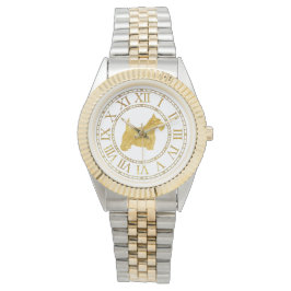 スコティッシュテリアのパーソナライズ 腕時計