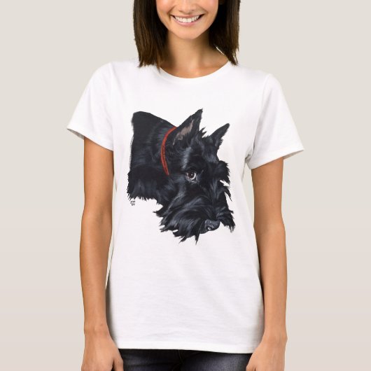 スコティッシュテリアの休息 Tシャツ (正面)
