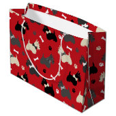 スコティッシュテリアの前足とボーンズレッド ラージペーパーバッグ (裏面アングル)