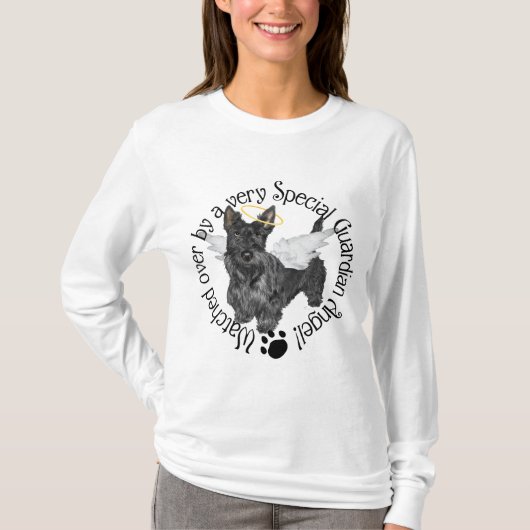 スコティッシュテリアの天使 Tシャツ (正面)
