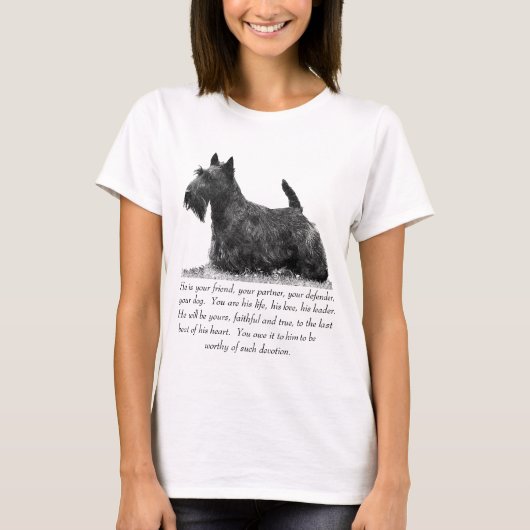 スコティッシュテリアの思い出 - オス Tシャツ (正面)
