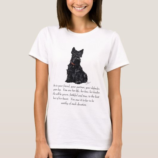スコティッシュテリアの思い出 - メス Tシャツ (正面)