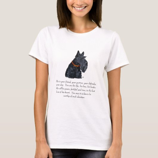 スコティッシュテリアの思い出 Tシャツ (正面)