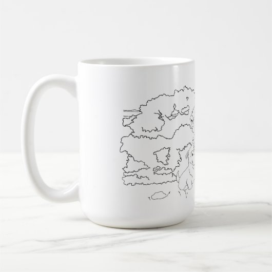 スコティッシュテリアの母 コーヒーマグカップ (左)