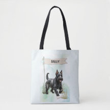 スコティッシュテリアの水彩画 オーダーメイドの犬グッズ