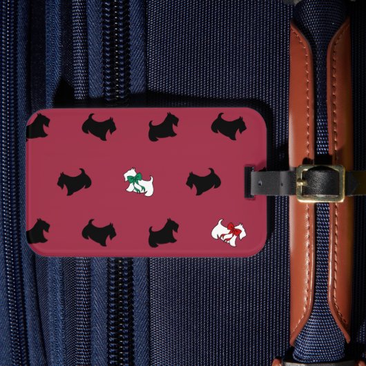 スコティッシュテリアの荷物タグ ラゲッジタグ (正面インサイチュ4)