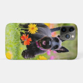スコティッシュテリアを草や花で突き刺す Case-Mate iPhoneケース (裏面(横))