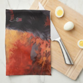 スコティッシュテリアイン紅葉秋インスパイア キッチンタオル (四つ折り)