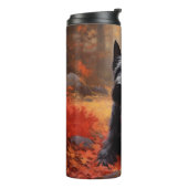 スコティッシュテリアイン紅葉秋インスパイア タンブラー (回転左)