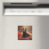 スコティッシュテリアイン紅葉秋インスパイア マグネット (インサイチュ (食洗機))