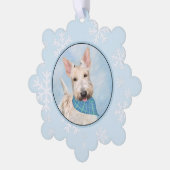 スコティッシュテリアウィー絵画テンドッグオリジナルアート オーナメントカード (左)