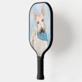 スコティッシュテリアウィー絵画テンドッグオリジナルアート ピックルボールラケット (左)