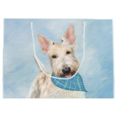 スコティッシュテリアウィー絵画テンドッグオリジナルアート ラージペーパーバッグ (裏面)