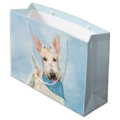 スコティッシュテリアウィー絵画テンドッグオリジナルアート ラージペーパーバッグ (裏面アングル)