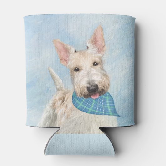 スコティッシュテリアウィー絵画テンドッグオリジナルアート 缶クーラー (裏面)