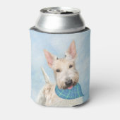 スコティッシュテリアウィー絵画テンドッグオリジナルアート 缶クーラー (缶裏面)