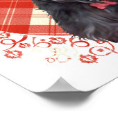 スコティッシュテリアオンタータンチェック ポスター (角)