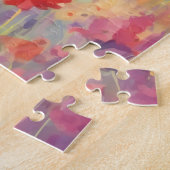 スコティッシュテリアカラフルの水彩画 ジグソーパズル (側面)