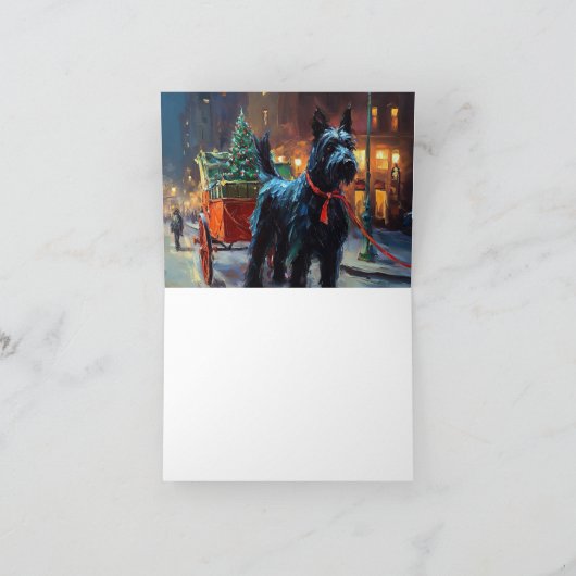 スコティッシュテリアクリスマスフェスティバルシーズン カード (内部)