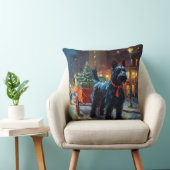 スコティッシュテリアクリスマスフェスティバルシーズン クッション (椅子)