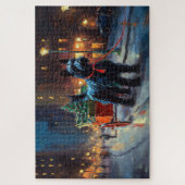 スコティッシュテリアクリスマスフェスティバルシーズン ジグソーパズル (縦)