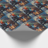 スコティッシュテリアクリスマスフェスティバルシーズン ラッピングペーパー (角)