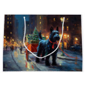 スコティッシュテリアクリスマスフェスティバルシーズン ラージペーパーバッグ (正面)