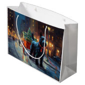 スコティッシュテリアクリスマスフェスティバルシーズン ラージペーパーバッグ (裏面アングル)