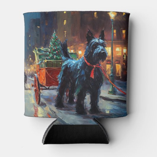スコティッシュテリアクリスマスフェスティバルシーズン 缶クーラー (正面)