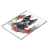 スコティッシュテリアクリスマスリースフェスティバルカップ ノートブック (左側)