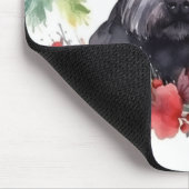 スコティッシュテリアクリスマスリースフェスティバルカップ マウスパッド (コーナー)