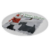 スコティッシュテリアクリスマス カッティングボード (角)