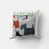 スコティッシュテリアクリスマス クッション (裏面)