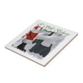 スコティッシュテリアクリスマス タイル (側面)